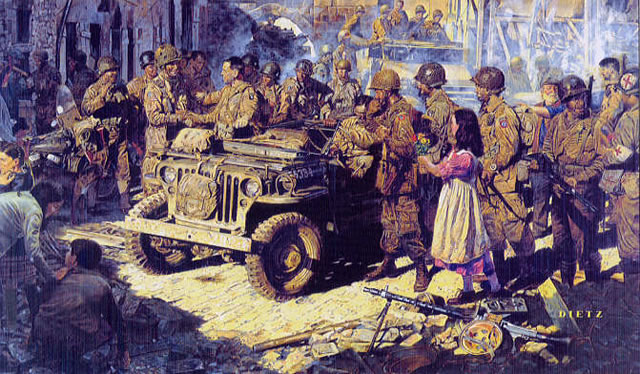 "We Happy Few" - James Dietz - World War II Military Art